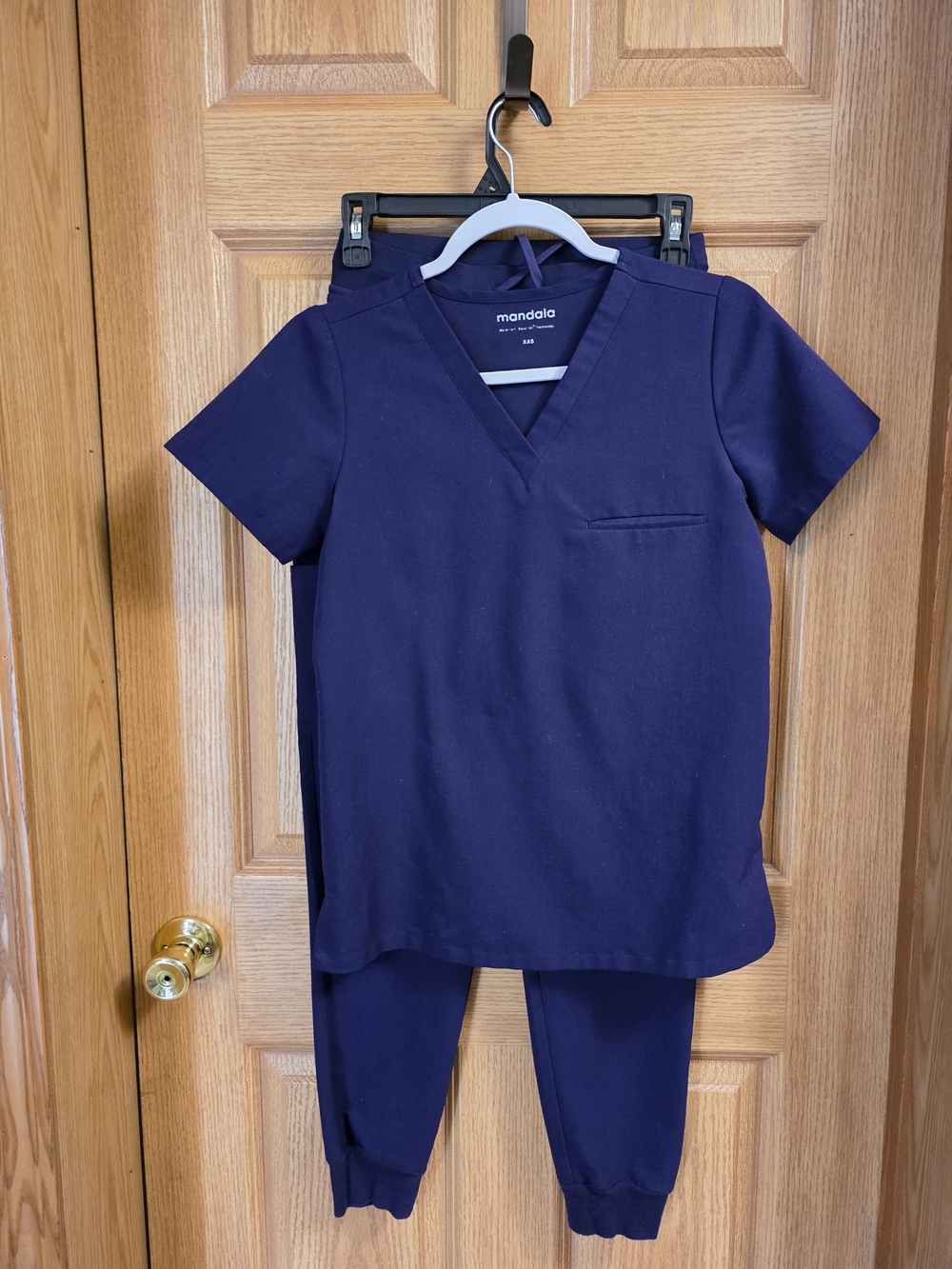 Mandala Grape XXS Scrub Set - Top & Jogger Pants